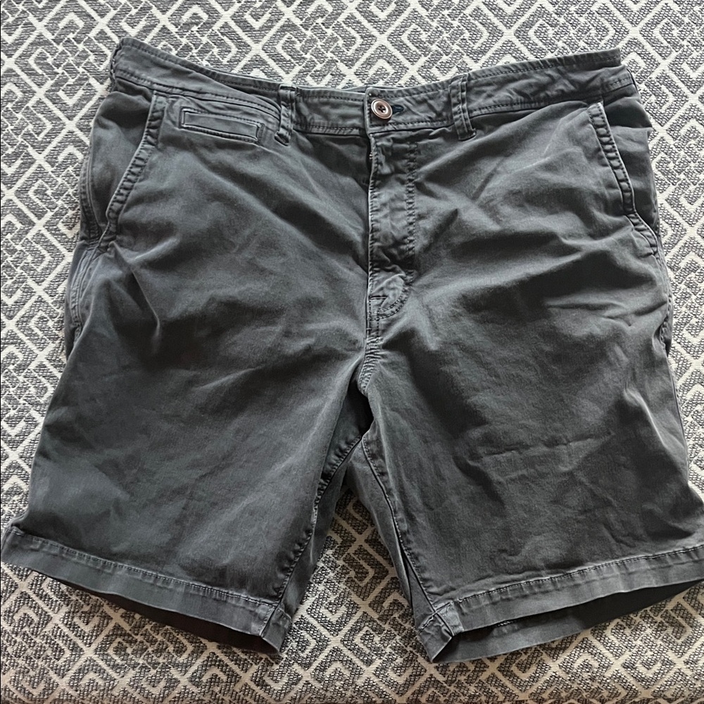 American Eagle Outfitters Dark Gray Flat Front Shorts